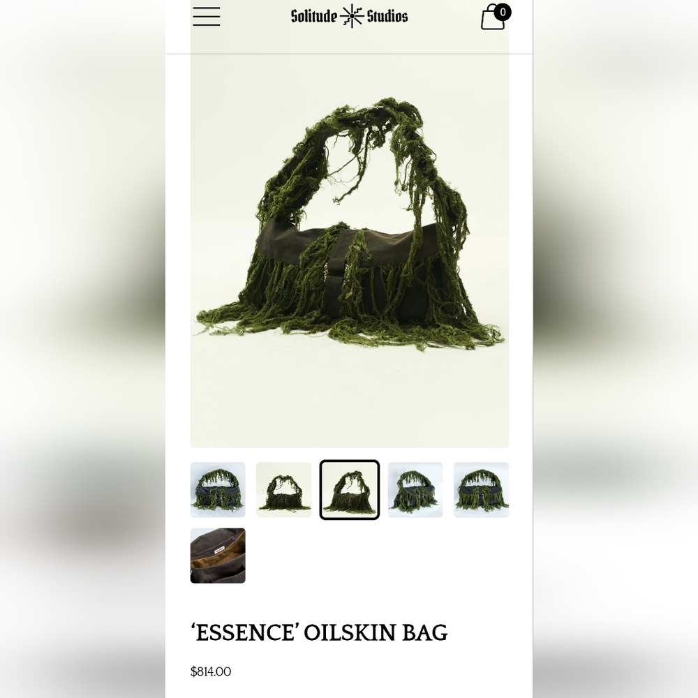 Solitude studios seaweed bag